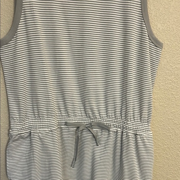 Striped Gray Mini Dress - Picture 3 of 9